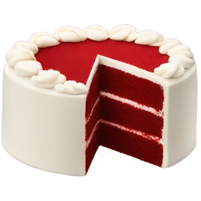 red velvet cake emoji