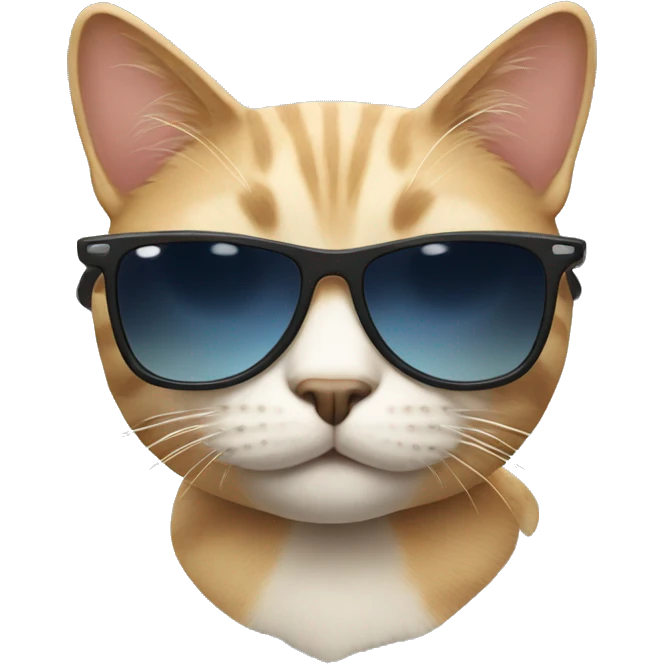 Cat with sunglasses emoji
