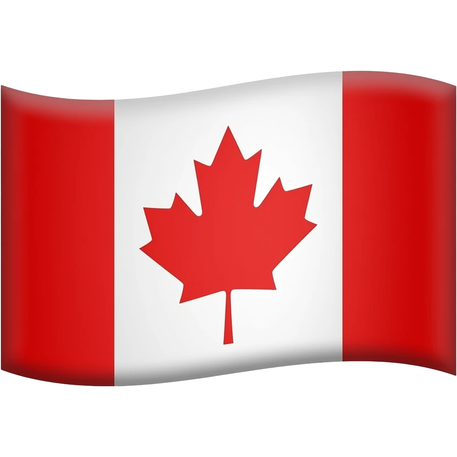 flag of canada but its yellow emoji