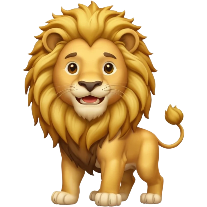 lion say hello emoji