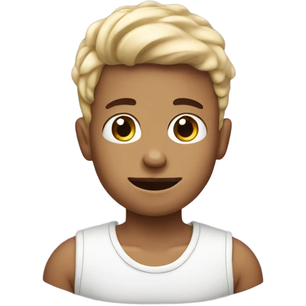 Boy with a ive cream emoji