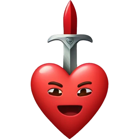 Heart with daggers going through  emoji