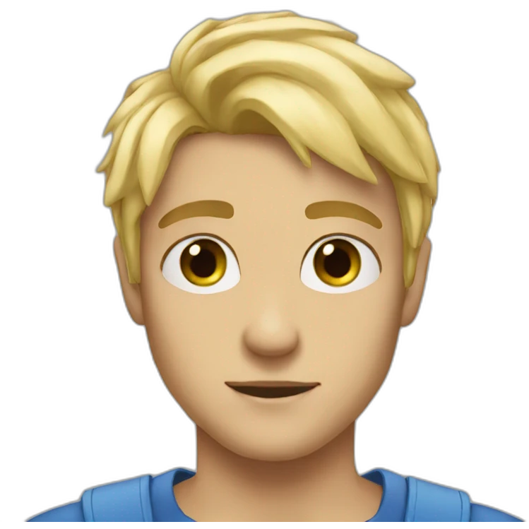Blonde au yeux bleu emoji