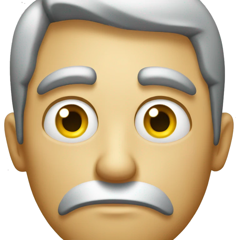 Rolling eyes with annoyed face emoji