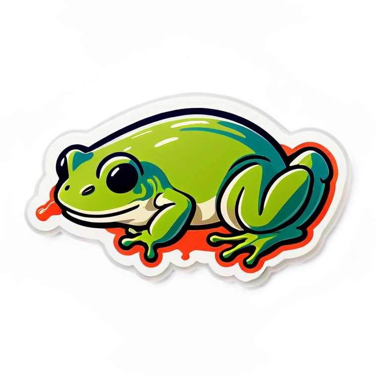 Vomiting frog emoji
