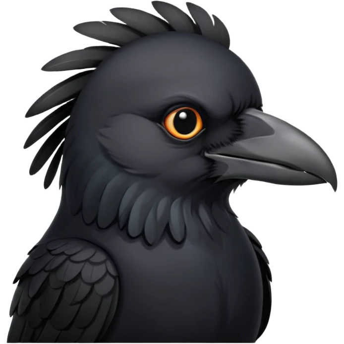 sad crow emoji
