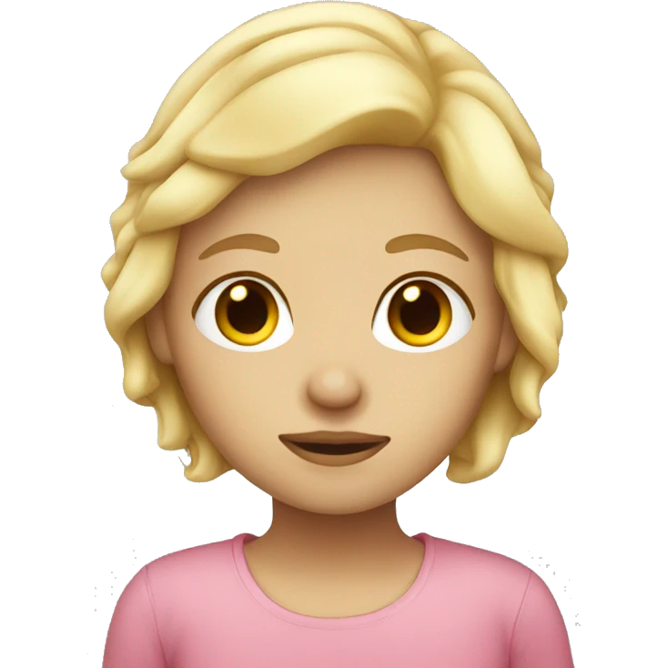 Sleep blond girl  emoji