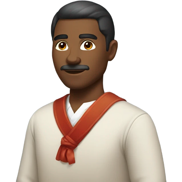 confident male in traditional look emoji