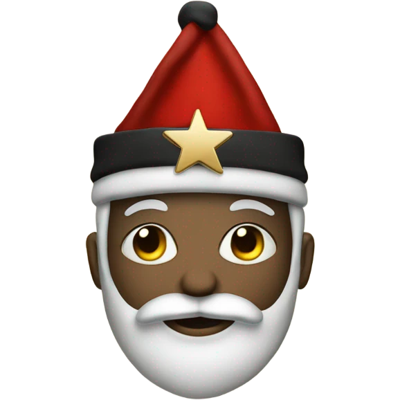 Santa Claus with a Jewish star on his suit emoji