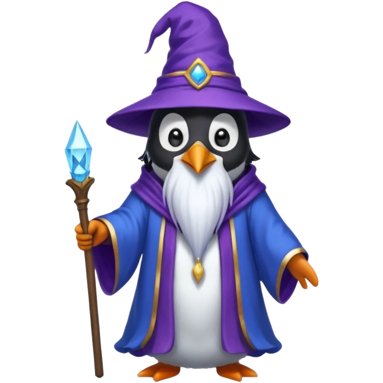 Penguin Wizard emoji