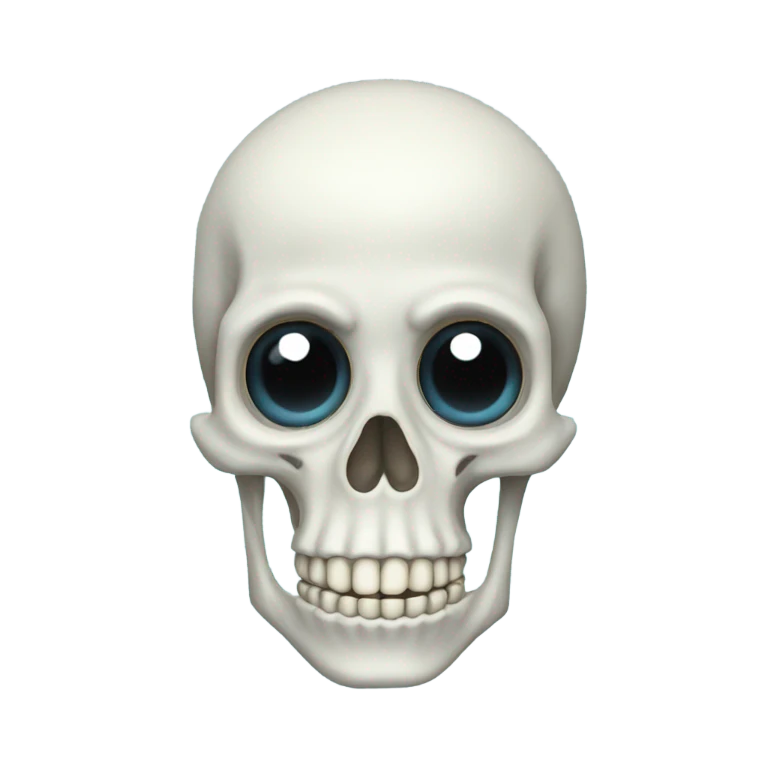 Watery eye skeleton emoji