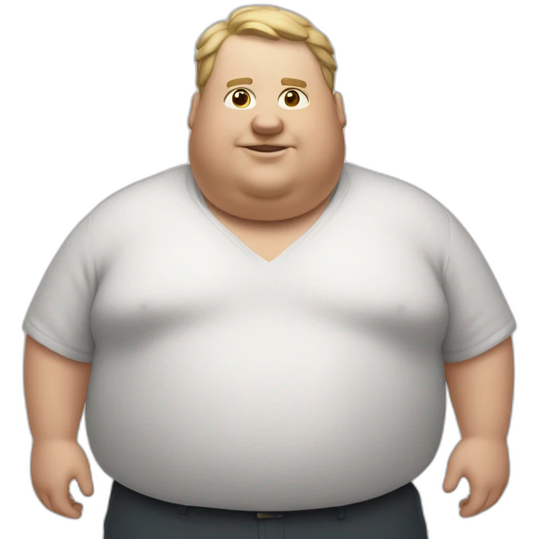 white fat man emoji