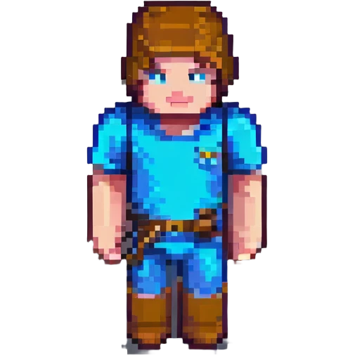 minecraft steve, blocky pixel art style emoji
