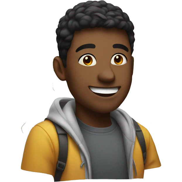 student enjoying party emoji