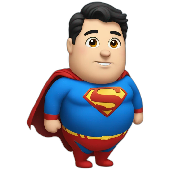 fat Superman emoji