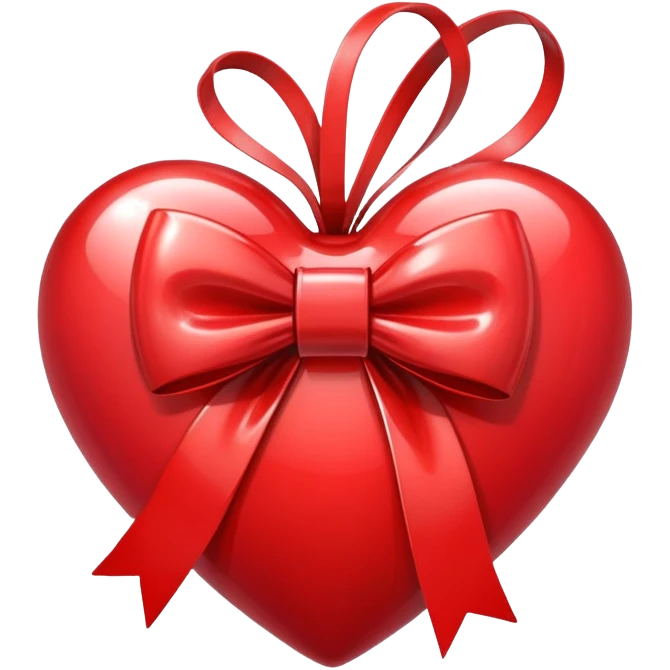 Heart wicht a bow emoji