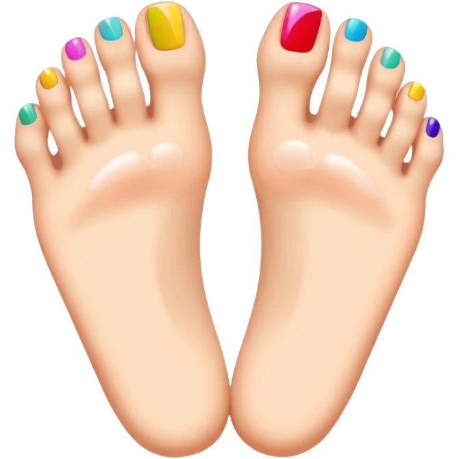 pedicure on pretty feet emoji