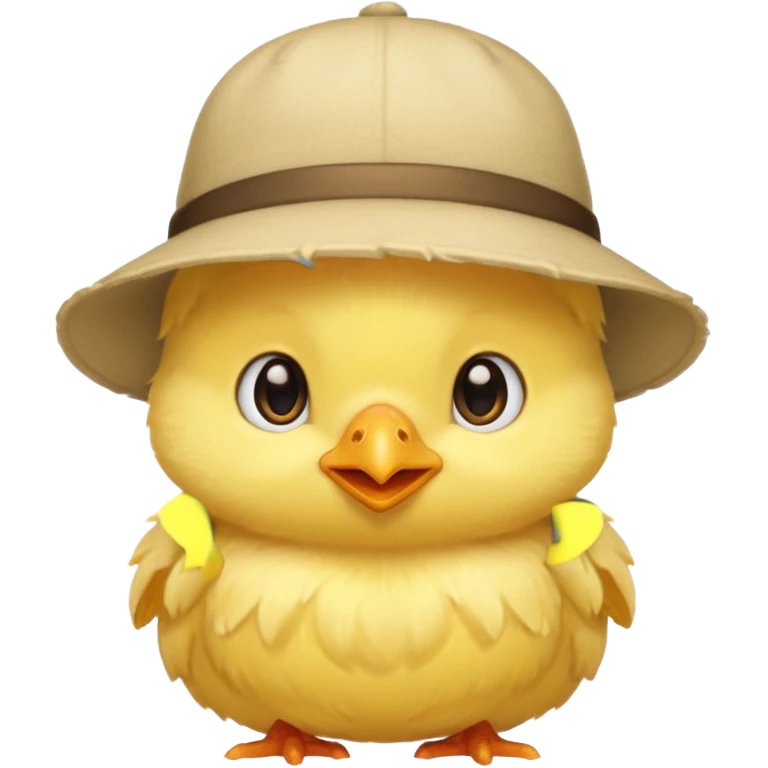 Chick in a hat emoji