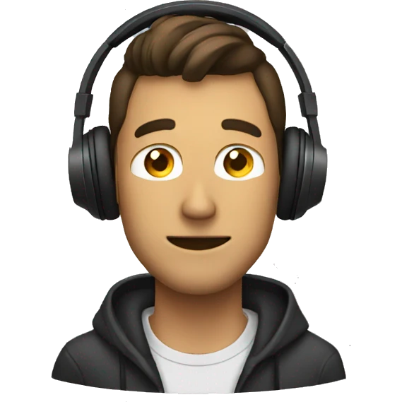 Headphone on a guy emoji