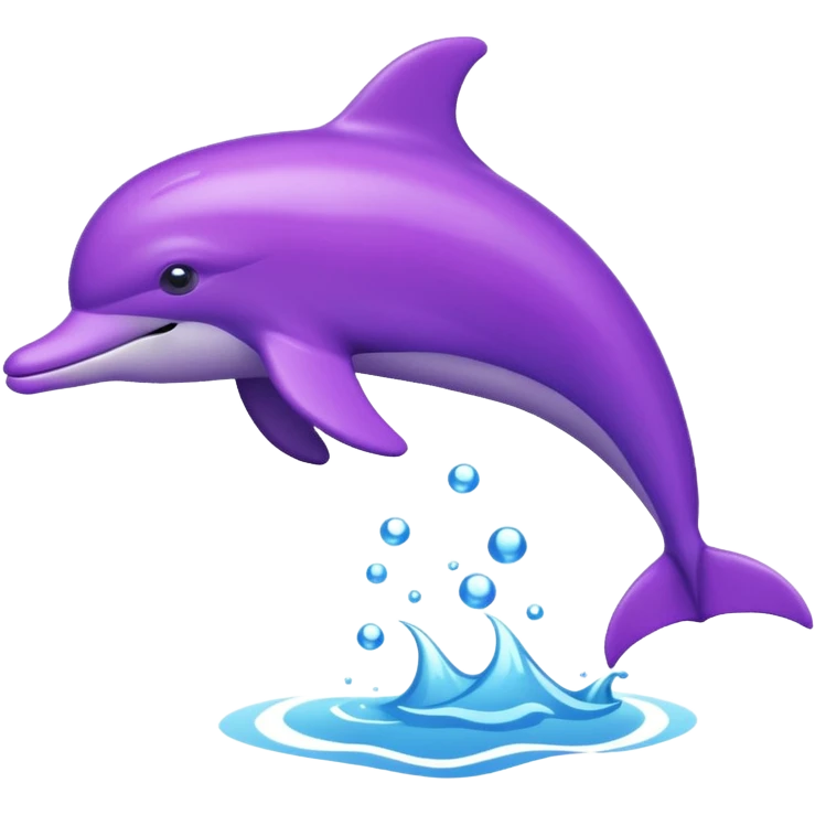 Purple dolphin  emoji
