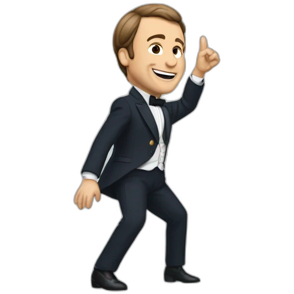 Macron qui danse la macarena emoji