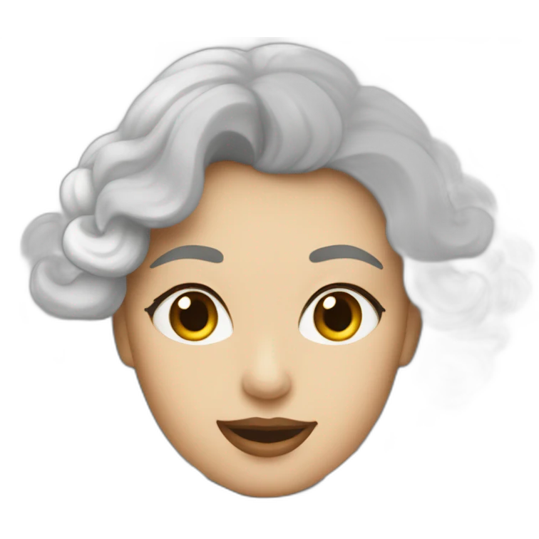La dame blanche qui fait peur emoji
