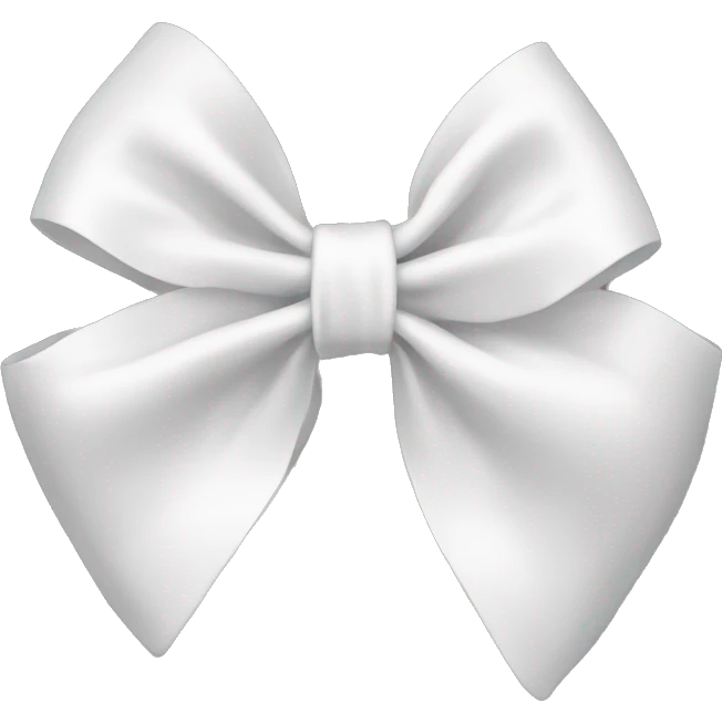 white bow emoji