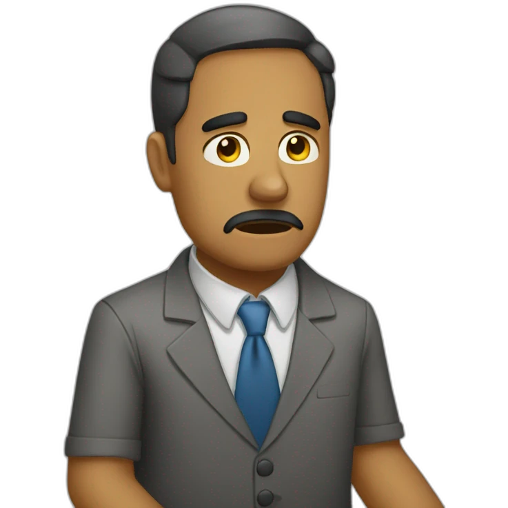 Tired of work emoji