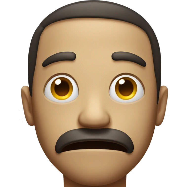 a face emoji, it looks incredibly tired and is withering away emoji