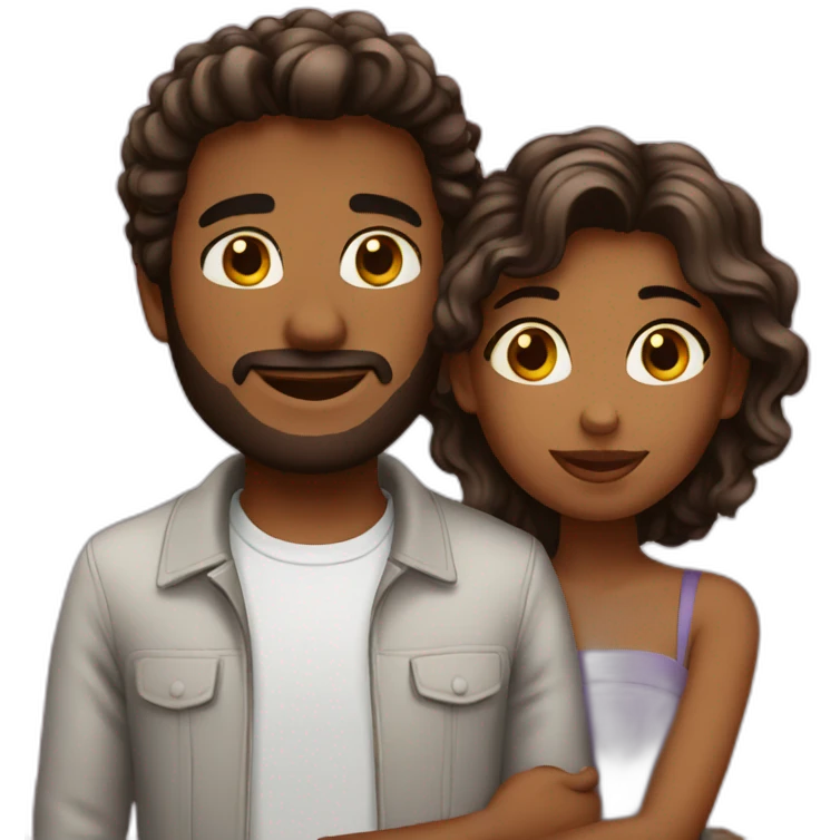 Couple romantique emoji