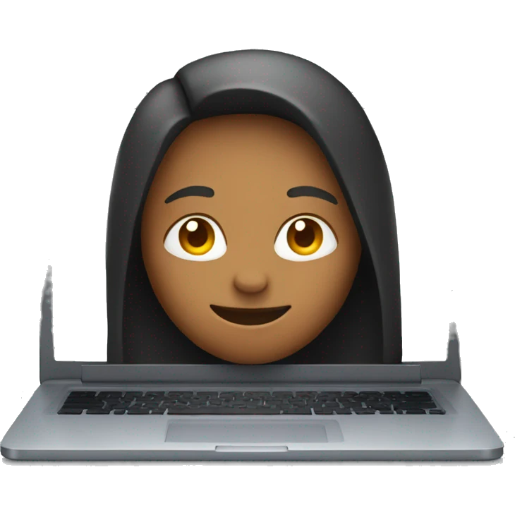 person behind laptop emoji
