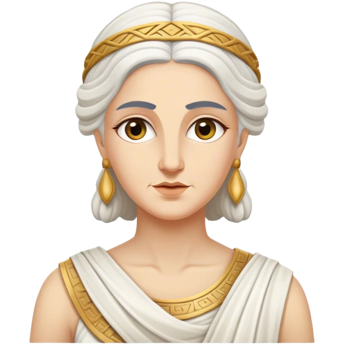 white ancient greek woman  emoji