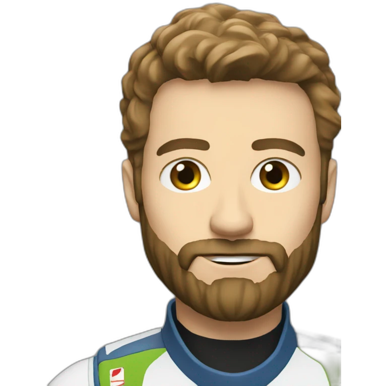Bearded enduro driver emoji