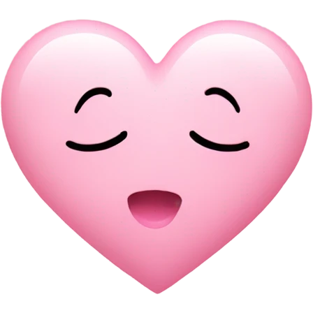 Baby pink heart emoji