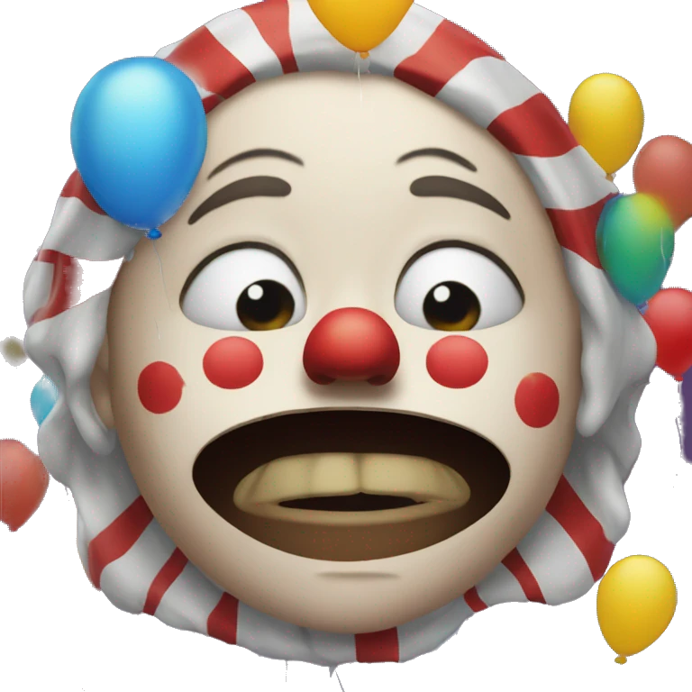 Crying clown emoji