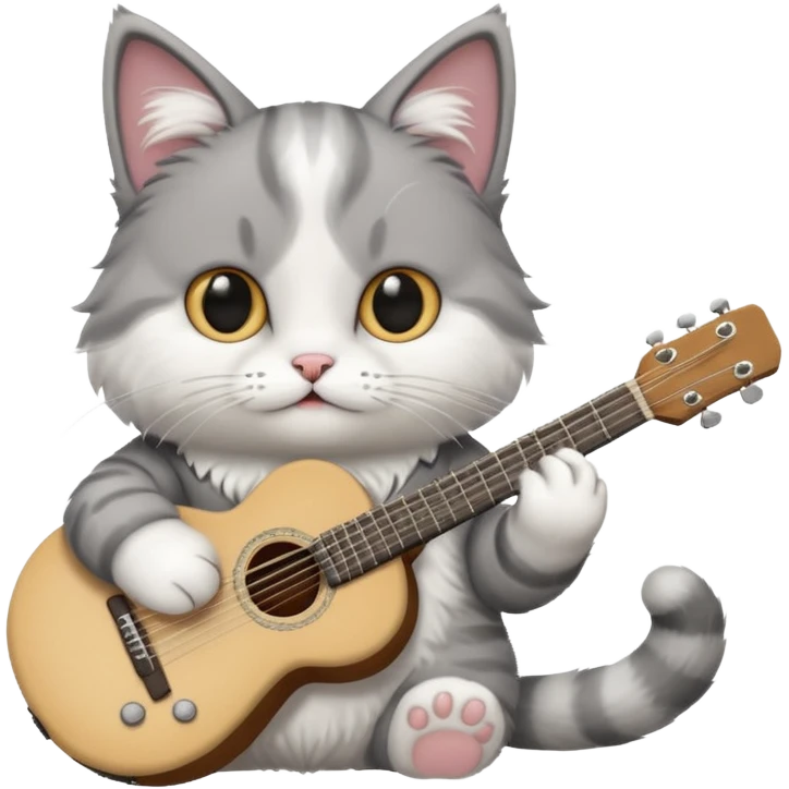 create cat with guitar emoji