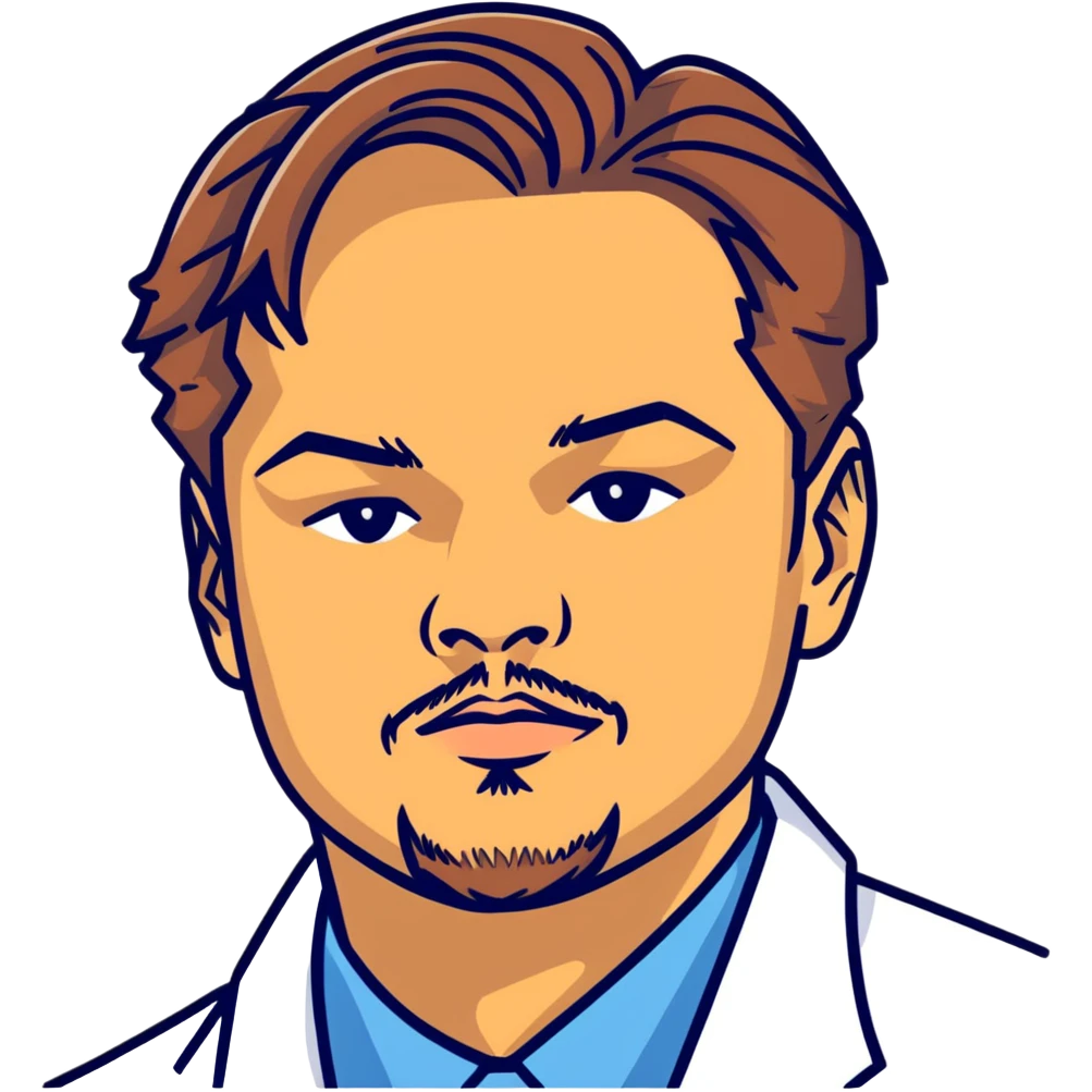 Leonardo DiCaprio upper body portrait emoji