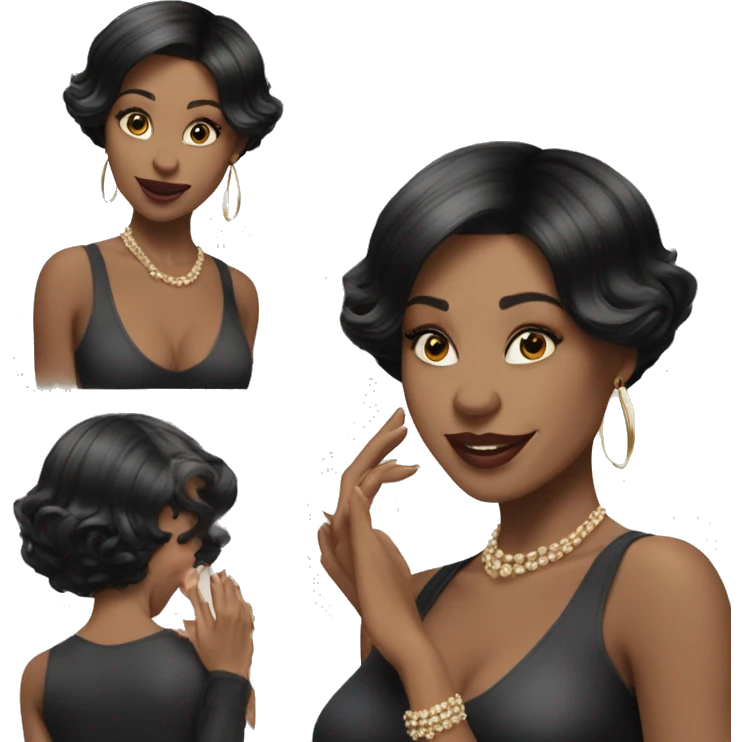  in Chicago all that jazz dance black bob haircut caucasian  emoji