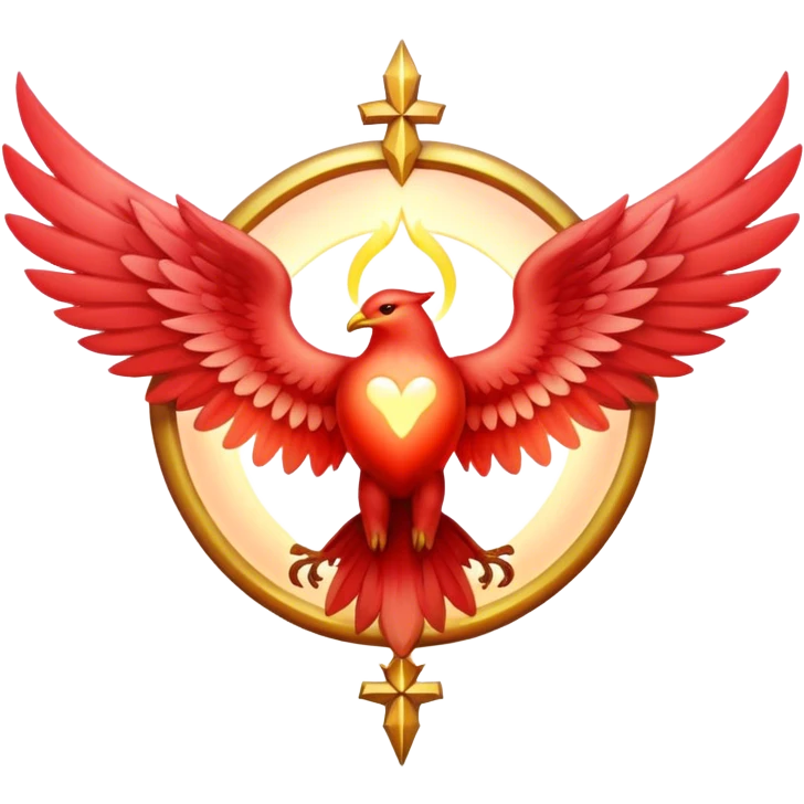 seraphim's emblem light red emoji