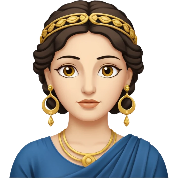 Ancient greek Women with Earrings emoji