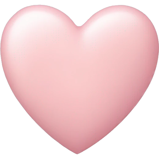 Pale pink heart  emoji
