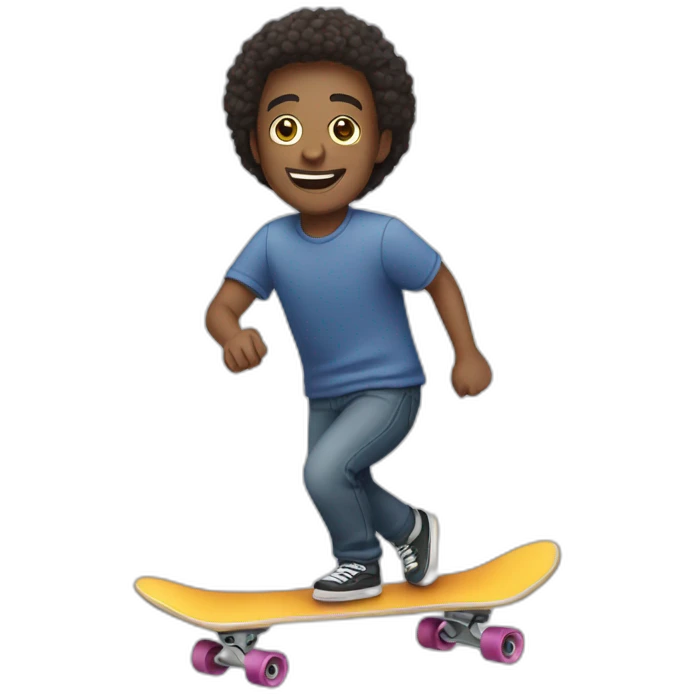 Man with skate emoji