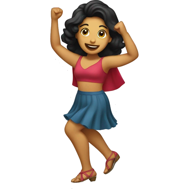 mujer latina bailando emoji