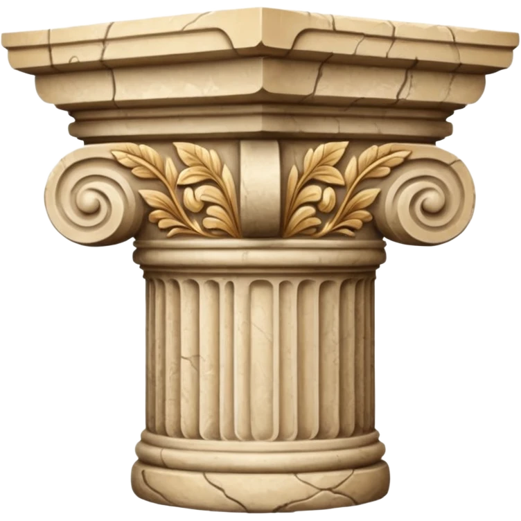 Stone column capital emoji