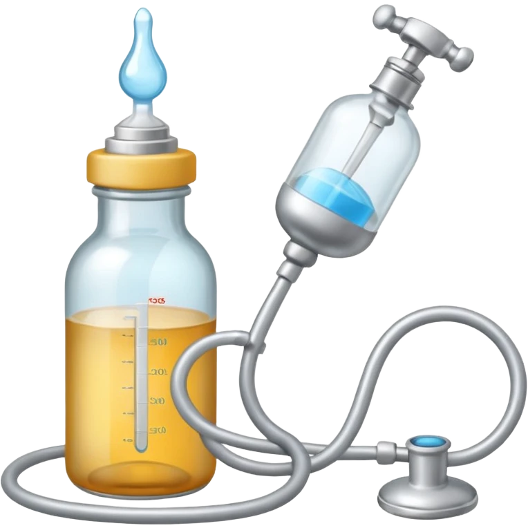 stethescope, baby bottle emoji