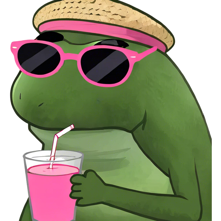 Pink drink emoji