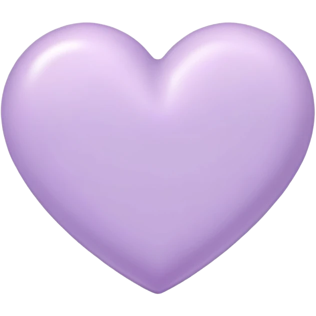 lilac pastel heart emoji