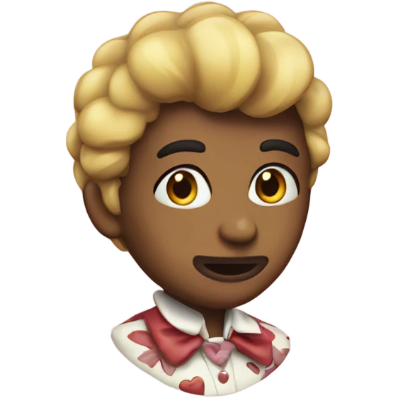 corazon con estampado emoji