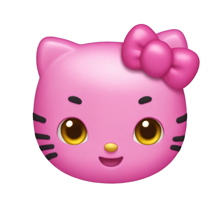 Hello kitty pink  emoji