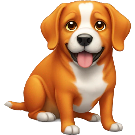 orange dog emoji